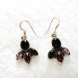 ER089 Garnet Earrings set in sterling silver