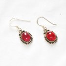 ER098 Garnet Earrings set in sterling silver