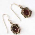 ER101 Garnet Earrings set in sterling silver