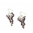 ST380 Garnet Earrings set in sterling silver