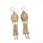 ER008 Rose Quartz Earrings set in sterling silver