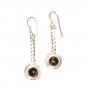 ST394 Tiger's Eye Earrings set in sterling silver