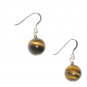 ST585 Tiger's Eye Earrings set in sterling silver