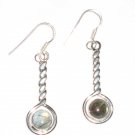 ST395 Labradorite Earrings set in sterling silver