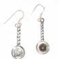 ST395 Labradorite Earrings set in sterling silver