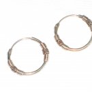 ST407 Oxidized Sterling Silver Earrings