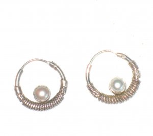 ST410 Oxidized Sterling Silver Earrings