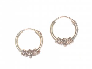 ST413 Oxidized Sterling Silver Earrings
