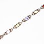 ST584 Mixed Cut Stones Bracelet in Sterling Silver
