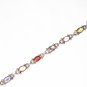 ST584 Mixed Cut Stones Bracelet in Sterling Silver