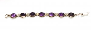 ST129       Amethyst Bracelet in Sterling Silver
