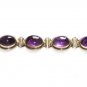 ST129       Amethyst Bracelet in Sterling Silver