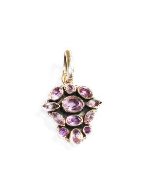 ST231     Amethyst Pendant in Sterling Silver