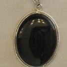 PN403   Onyx Pendant in Sterling Silver