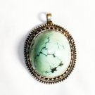 PN257  Turquoise Pendant in Sterling Silver