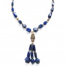 ST058       Lapis Lazuli Necklace in Sterling Silver