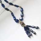 ST086       Lapis Lazuli Necklace in Sterling Silver