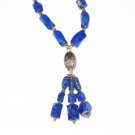ST512       Lapis Lazuli Necklace in Sterling Silver
