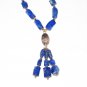 ST512       Lapis Lazuli Necklace in Sterling Silver