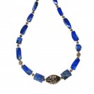 ST528       Lapis Lazuli Necklace in Sterling Silver