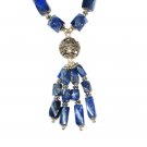 ST529      Lapis Lazuli Necklace in Sterling Silver
