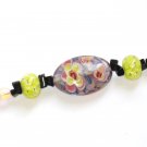 ST303       Murano Glass Bracelet in Sterling Silver