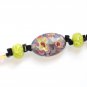 ST303       Murano Glass Bracelet in Sterling Silver