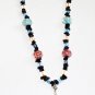 ST295 Murano Glass Necklace, Earrings and Bracelet in Sterling Silver