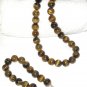 ST305     Tiger's Eye Necklace and Bracelet in Sterling Silver