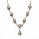 ST011       Moonstone Necklace in Sterling Silver