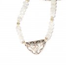 ST420      Moonstone Necklace in Sterling Silver