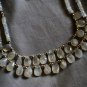 ST593      Moonstone Necklace and Earrings  in Sterling Silver