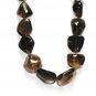 ST042    Smoky Quartz Necklace in Sterling Silver