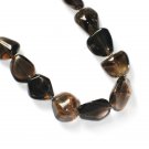 ST042    Smoky Quartz Necklace in Sterling Silver