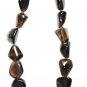 ST042    Smoky Quartz Necklace in Sterling Silver