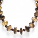 ST043    Smoky Quartz Necklace in Sterling Silver