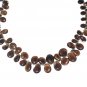 ST497    Smoky Quartz Necklace in Sterling Silver