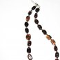 ST421    Smoky Quartz Necklace and Earrings Set in Sterling Silver