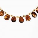 ST590    Smoky Quartz Necklace and Earrings Set in Sterling Silver
