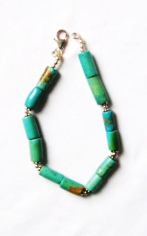 ST052  Turquoise Bracelet in Sterling Silver