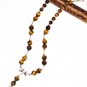 ST523 Tiger's Eye Necklace in Sterling Silver