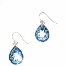 ST577  Enameled Earrings in Sterling Silver