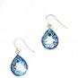 ST577  Enameled Earrings in Sterling Silver