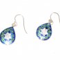 ST577  Enameled Earrings in Sterling Silver