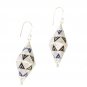 ST619  Enameled Earrings in Sterling Silver