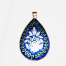 ST576 Enameled Pendant in Sterling Silver