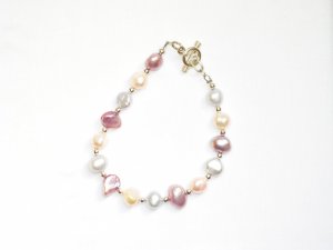 ST290  Pearl Bracelet in Sterling Silver