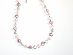 ST289  Pearl Necklace in Sterling Silver