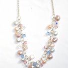 ST292  Pearl Necklace in Sterling Silver
