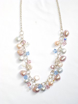 ST292  Pearl Necklace in Sterling Silver